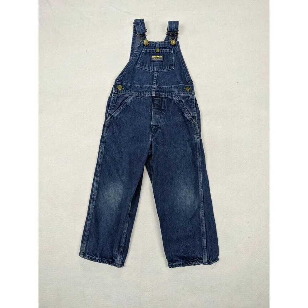 Osh Kosh B Gosh Vestback Kids Toddler Bib Overalls Size See Measurements Blue
